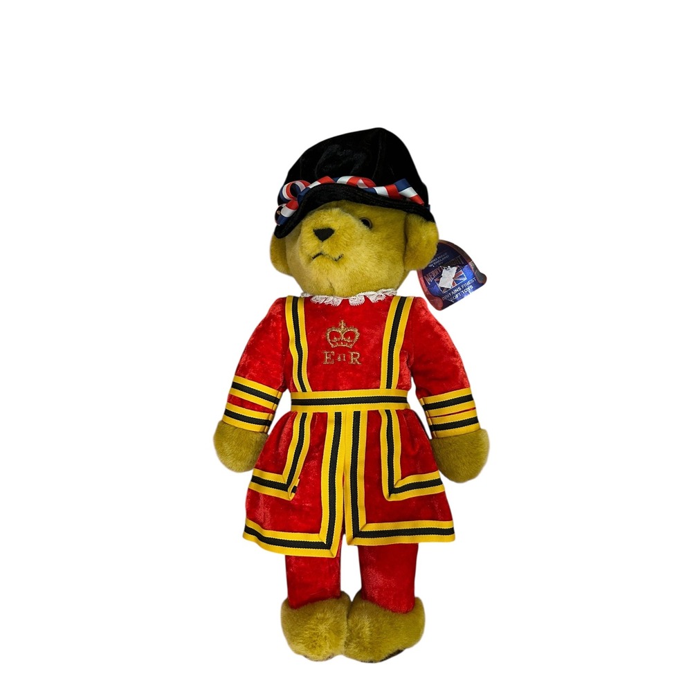 MERRYTHOUGHT Beefeater‎ Bear Celebrate the Coronation Vtg 90's New/Old Stock 17"